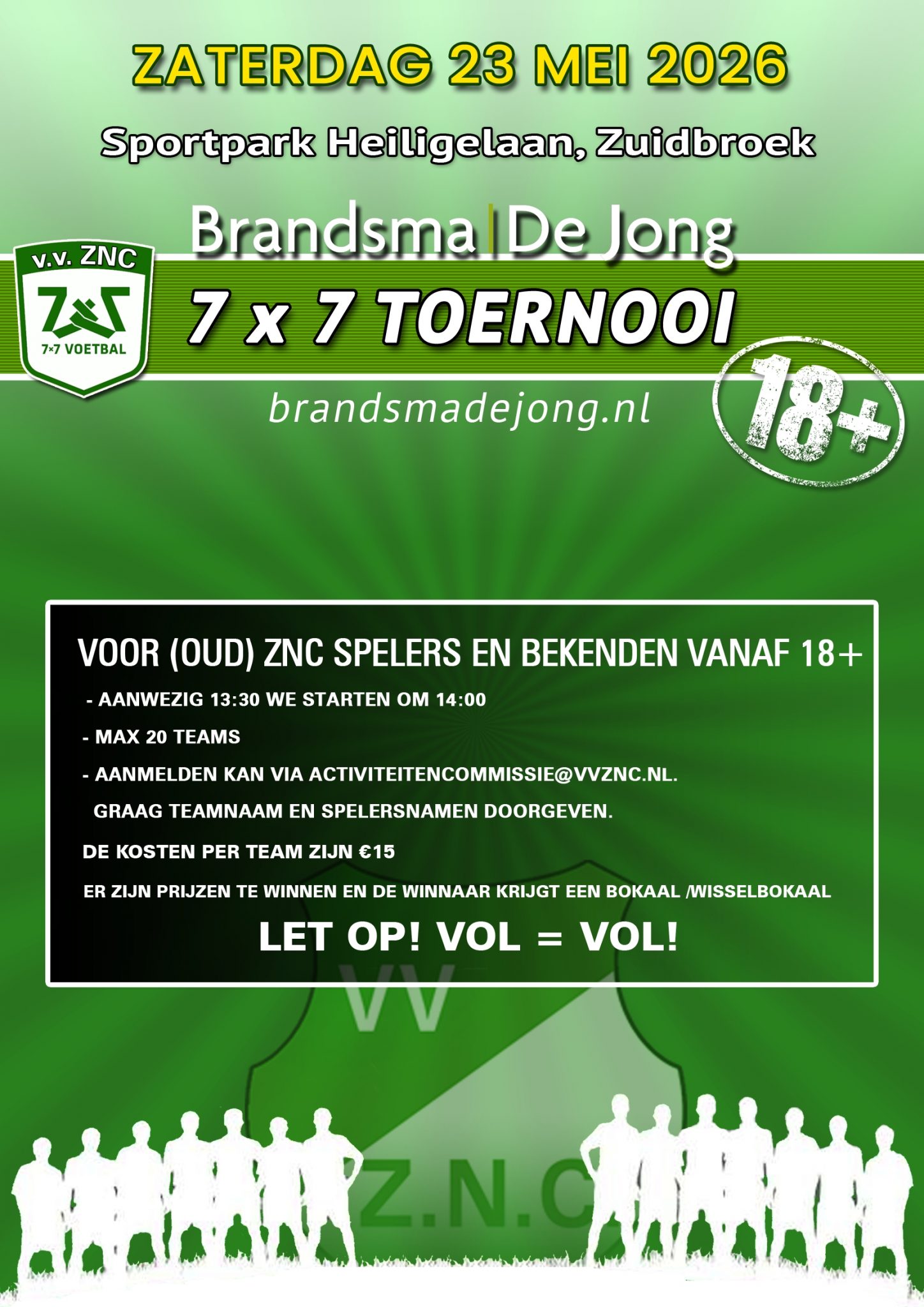 Brandsma | de Jong 7x7 Voetbaltoernooi