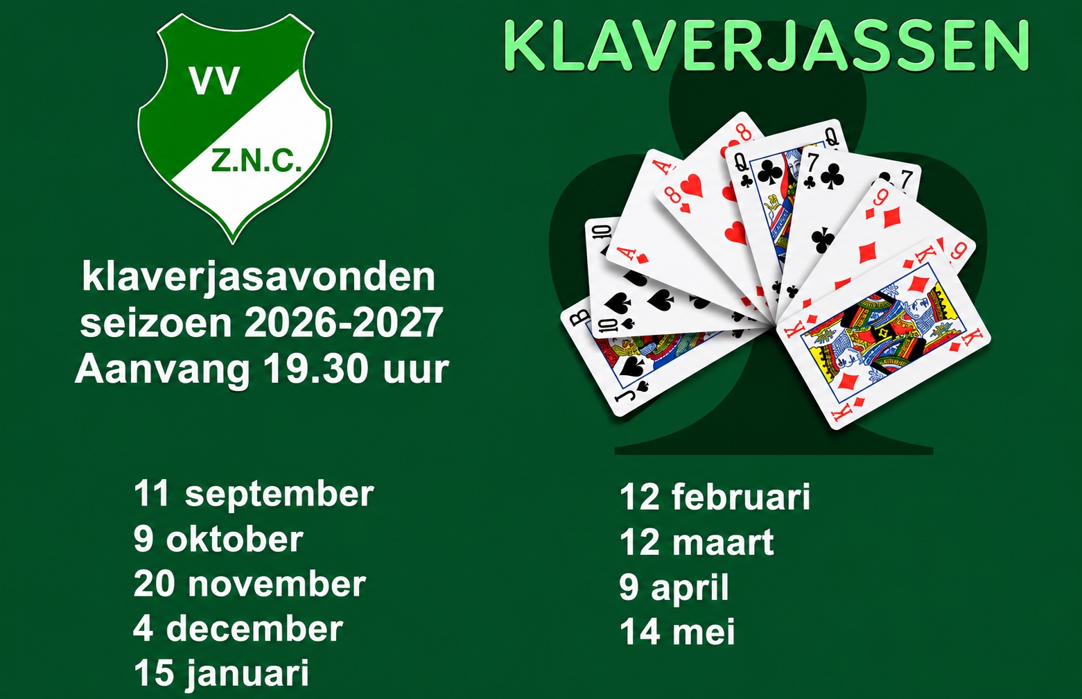 Klaverjassen 2026 - 2027